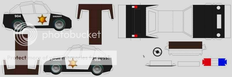 Papermau Classic Police Car Paper Model By Papermau Next Project